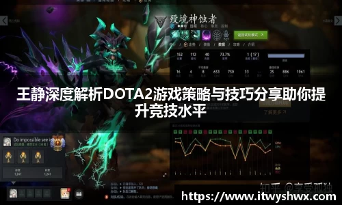 王静深度解析DOTA2游戏策略与技巧分享助你提升竞技水平